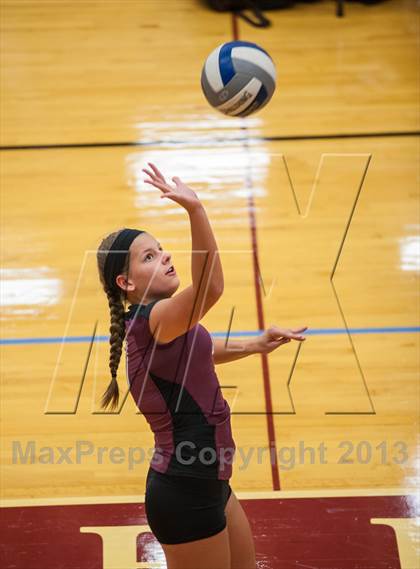 Thumbnail 2 in East Lyme vs Frontier Regional (2013 Volleyhall Classic) photogallery.