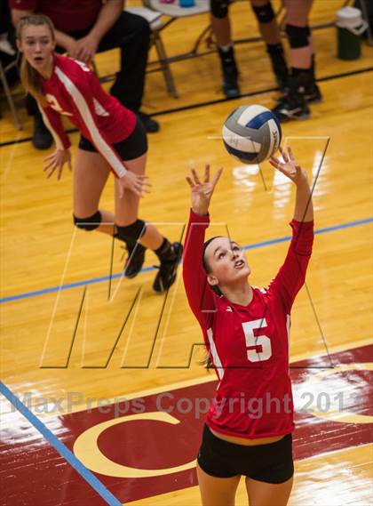 Thumbnail 1 in East Lyme vs Frontier Regional (2013 Volleyhall Classic) photogallery.