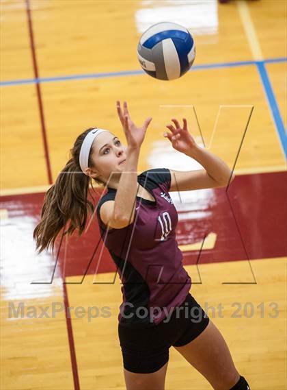 Thumbnail 3 in East Lyme vs Frontier Regional (2013 Volleyhall Classic) photogallery.
