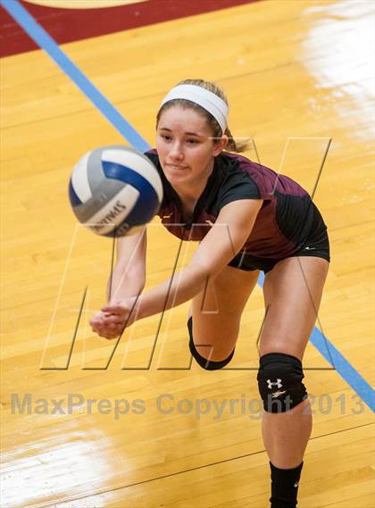Thumbnail 2 in East Lyme vs Frontier Regional (2013 Volleyhall Classic) photogallery.