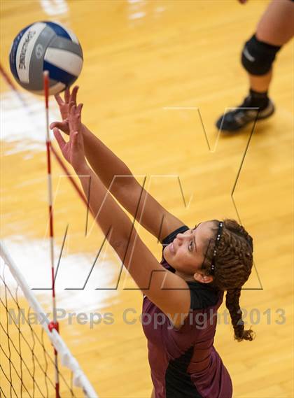 Thumbnail 2 in East Lyme vs Frontier Regional (2013 Volleyhall Classic) photogallery.