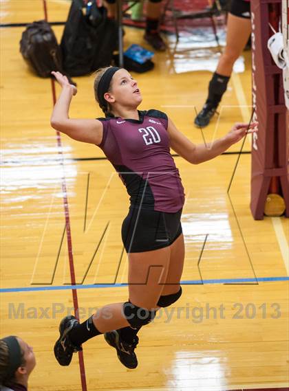 Thumbnail 3 in East Lyme vs Frontier Regional (2013 Volleyhall Classic) photogallery.