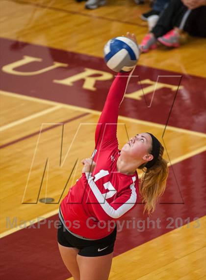 Thumbnail 3 in East Lyme vs Frontier Regional (2013 Volleyhall Classic) photogallery.