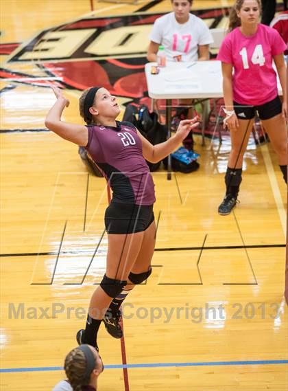 Thumbnail 2 in East Lyme vs Frontier Regional (2013 Volleyhall Classic) photogallery.
