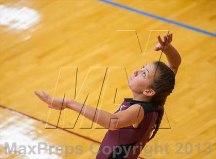 Thumbnail 2 in East Lyme vs Frontier Regional (2013 Volleyhall Classic) photogallery.