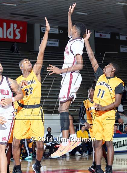 Thumbnail 3 in Fort Bend Marshall vs. Westfield (McDonald's Texas Invitational) photogallery.