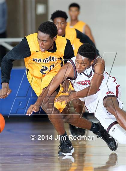 Thumbnail 2 in Fort Bend Marshall vs. Westfield (McDonald's Texas Invitational) photogallery.