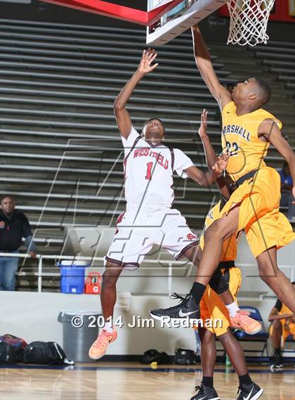 Thumbnail 2 in Fort Bend Marshall vs. Westfield (McDonald's Texas Invitational) photogallery.