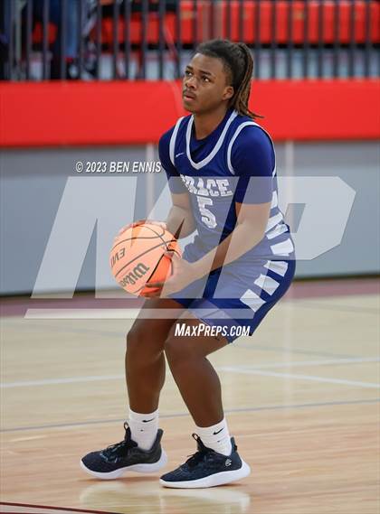 Thumbnail 3 in Grace Christian Academy vs. Creekside Christian Academy (War Eagles Classic) photogallery.