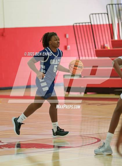 Thumbnail 3 in Grace Christian Academy vs. Creekside Christian Academy (War Eagles Classic) photogallery.
