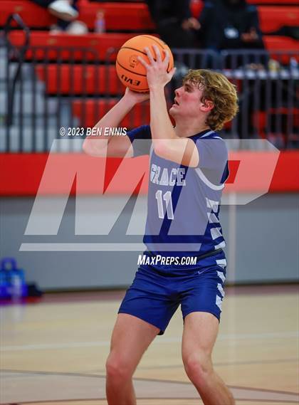 Thumbnail 1 in Grace Christian Academy vs. Creekside Christian Academy (War Eagles Classic) photogallery.