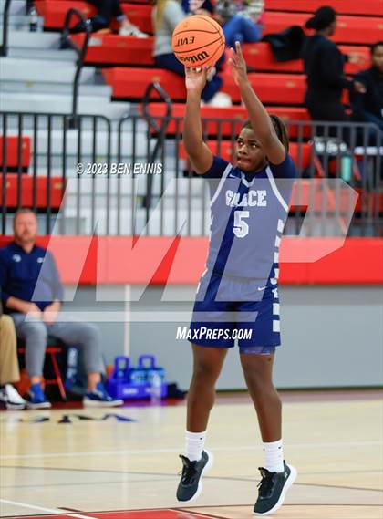 Thumbnail 1 in Grace Christian Academy vs. Creekside Christian Academy (War Eagles Classic) photogallery.