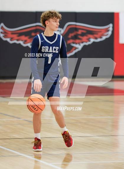Thumbnail 2 in Grace Christian Academy vs. Creekside Christian Academy (War Eagles Classic) photogallery.