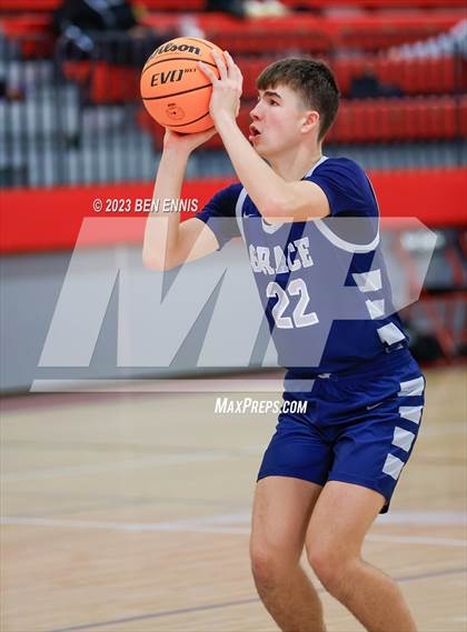 Thumbnail 1 in Grace Christian Academy vs. Creekside Christian Academy (War Eagles Classic) photogallery.