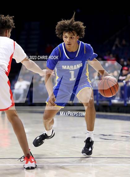 Thumbnail 3 in Marana vs Tucson High Magnet School (MLK Basketball Classic) photogallery.