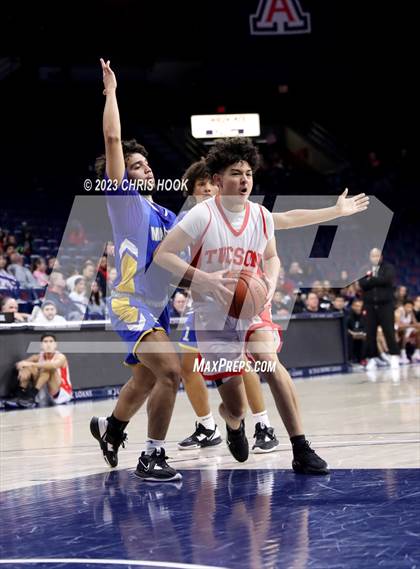 Thumbnail 3 in Marana vs Tucson High Magnet School (MLK Basketball Classic) photogallery.