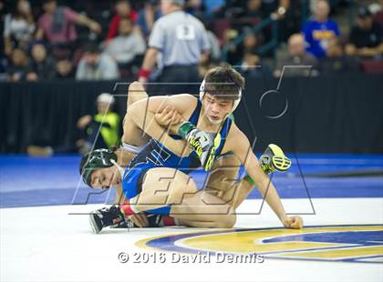 Thumbnail 1 in CIF State Boys Wrestling Championships (Semfinals) photogallery.