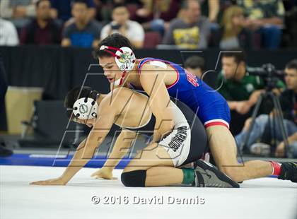 Thumbnail 1 in CIF State Boys Wrestling Championships (Semfinals) photogallery.