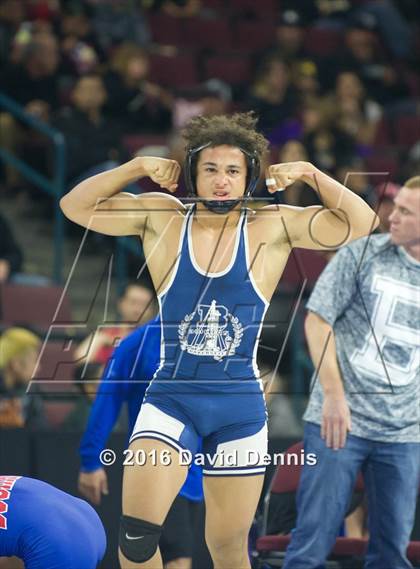 Thumbnail 1 in CIF State Boys Wrestling Championships (Semfinals) photogallery.