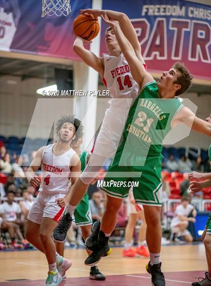 Thumbnail 2 in Harrells Christian Academy @ Freedom Christian Academy (NCISAA 2A State Playoffs Round 3) photogallery.