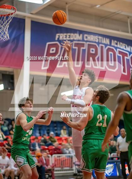 Thumbnail 2 in Harrells Christian Academy @ Freedom Christian Academy (NCISAA 2A State Playoffs Round 3) photogallery.
