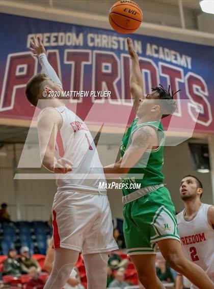 Thumbnail 1 in Harrells Christian Academy @ Freedom Christian Academy (NCISAA 2A State Playoffs Round 3) photogallery.