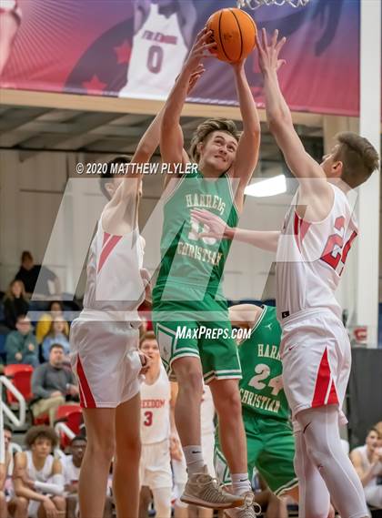 Thumbnail 2 in Harrells Christian Academy @ Freedom Christian Academy (NCISAA 2A State Playoffs Round 3) photogallery.