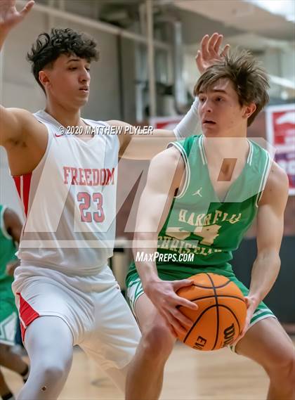 Thumbnail 1 in Harrells Christian Academy @ Freedom Christian Academy (NCISAA 2A State Playoffs Round 3) photogallery.