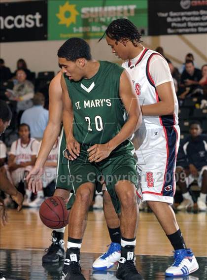 Thumbnail 1 in Pleasant Grove vs. St. Mary's (Hoops Classic 2009) photogallery.