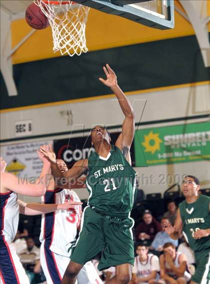 Thumbnail 1 in Pleasant Grove vs. St. Mary's (Hoops Classic 2009) photogallery.