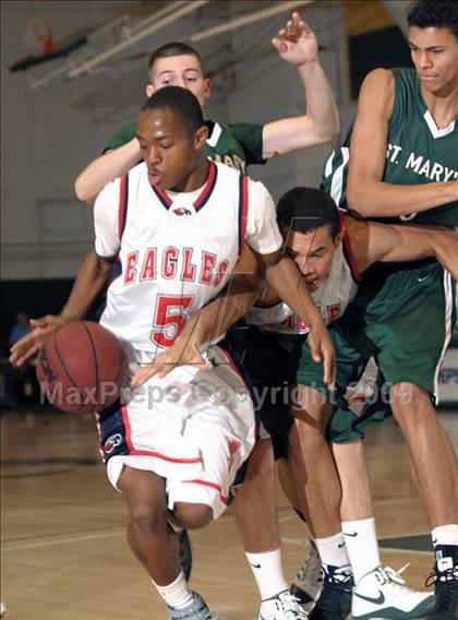 Thumbnail 2 in Pleasant Grove vs. St. Mary's (Hoops Classic 2009) photogallery.