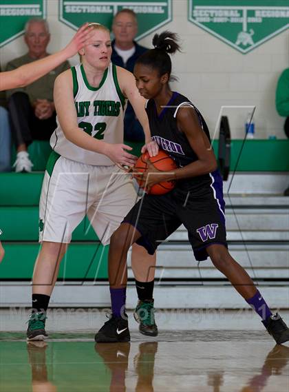 Thumbnail 2 in Triton Central vs Washington (IHSAA Sectional) photogallery.