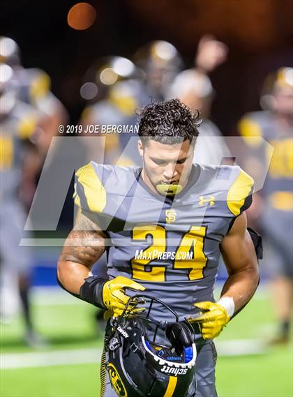 Thumbnail 2 in St. Frances Academy vs. Mater Dei (Trinity League vs. USA Showcase) photogallery.