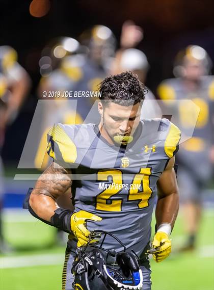 Thumbnail 3 in St. Frances Academy vs. Mater Dei (Trinity League vs. USA Showcase) photogallery.