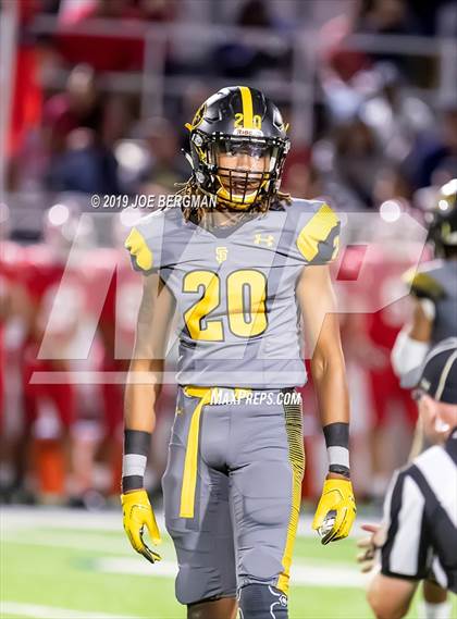 Thumbnail 3 in St. Frances Academy vs. Mater Dei (Trinity League vs. USA Showcase) photogallery.