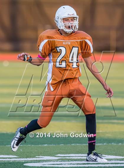 Thumbnail 1 in Alvin Orange Freshmen vs Dobie A Freshmen photogallery.