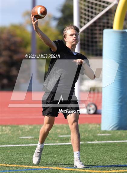 Thumbnail 1 in Menlo-Atherton @ Hillsdale (7v7 scrimmage) photogallery.