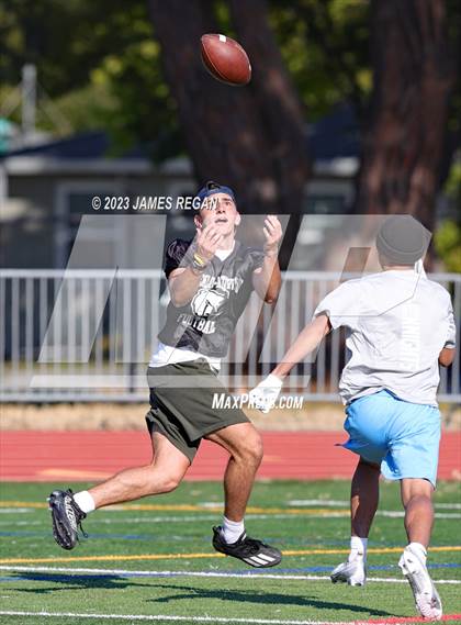 Thumbnail 1 in Menlo-Atherton @ Hillsdale (7v7 scrimmage) photogallery.