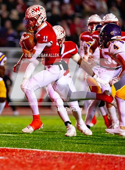 Thumbnail 1 in Wapakoneta vs. Bellbrook (OHSAA District 12 Regional Semifinal) photogallery.