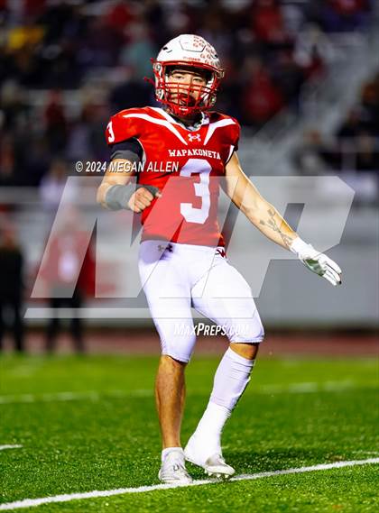 Thumbnail 2 in Wapakoneta vs. Bellbrook (OHSAA District 12 Regional Semifinal) photogallery.