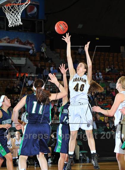 Thumbnail 2 in Arapahoe vs. ThunderRidge (CHSAA 5A Great 8) photogallery.