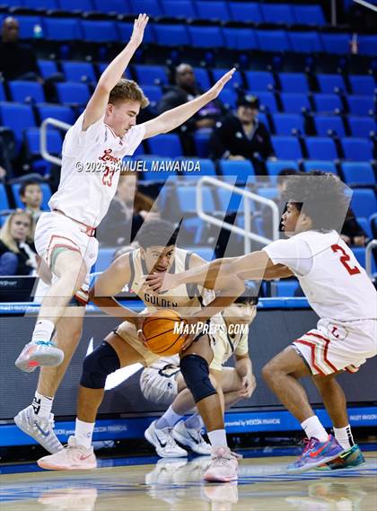 Thumbnail 1 in Orange Lutheran vs. St. Francis  (Mission-Trinity Challenge @ Pauley Pavilion -UCLA) photogallery.