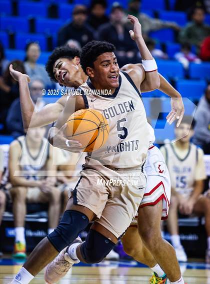 Thumbnail 3 in Orange Lutheran vs. St. Francis  (Mission-Trinity Challenge @ Pauley Pavilion -UCLA) photogallery.