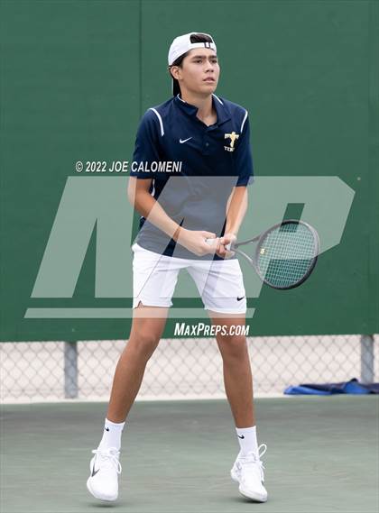Thumbnail 1 in Coronado vs The Woodlands (UIL 6A Boys Singles State Quarterfinal) photogallery.