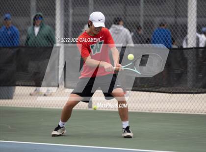 Thumbnail 2 in Coronado vs The Woodlands (UIL 6A Boys Singles State Quarterfinal) photogallery.