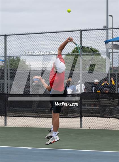 Thumbnail 1 in Coronado vs The Woodlands (UIL 6A Boys Singles State Quarterfinal) photogallery.