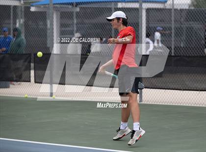 Thumbnail 3 in Coronado vs The Woodlands (UIL 6A Boys Singles State Quarterfinal) photogallery.