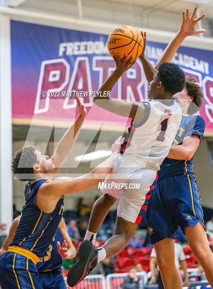 Thumbnail 1 in Trinity of Durham and Chapel Hill vs Freedom Christian Academy (NCISAA 2A Second Round) photogallery.