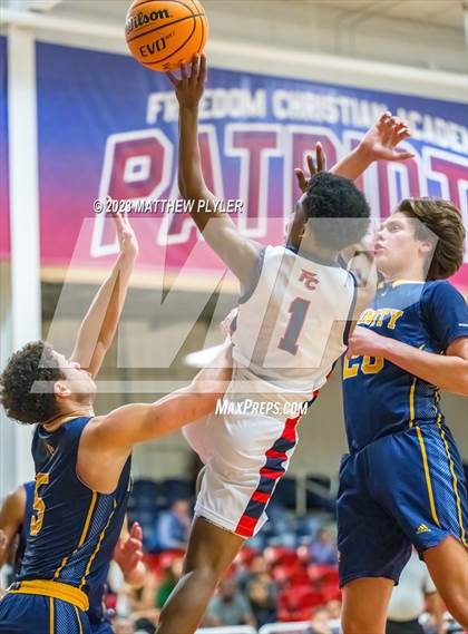 Thumbnail 2 in Trinity of Durham and Chapel Hill vs Freedom Christian Academy (NCISAA 2A Second Round) photogallery.