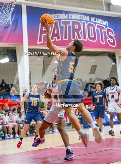 Thumbnail 2 in Trinity of Durham and Chapel Hill vs Freedom Christian Academy (NCISAA 2A Second Round) photogallery.